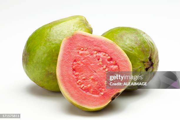 guava - slice guava isolated stock pictures, royalty-free photos & images