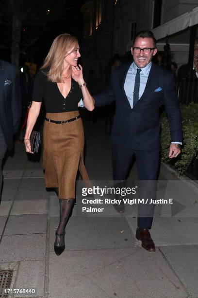 Jacqui Ainsley seen attending "Beckham" - UK TV premiere after party at The Twenty Two on October 03, 2023 in London, England.