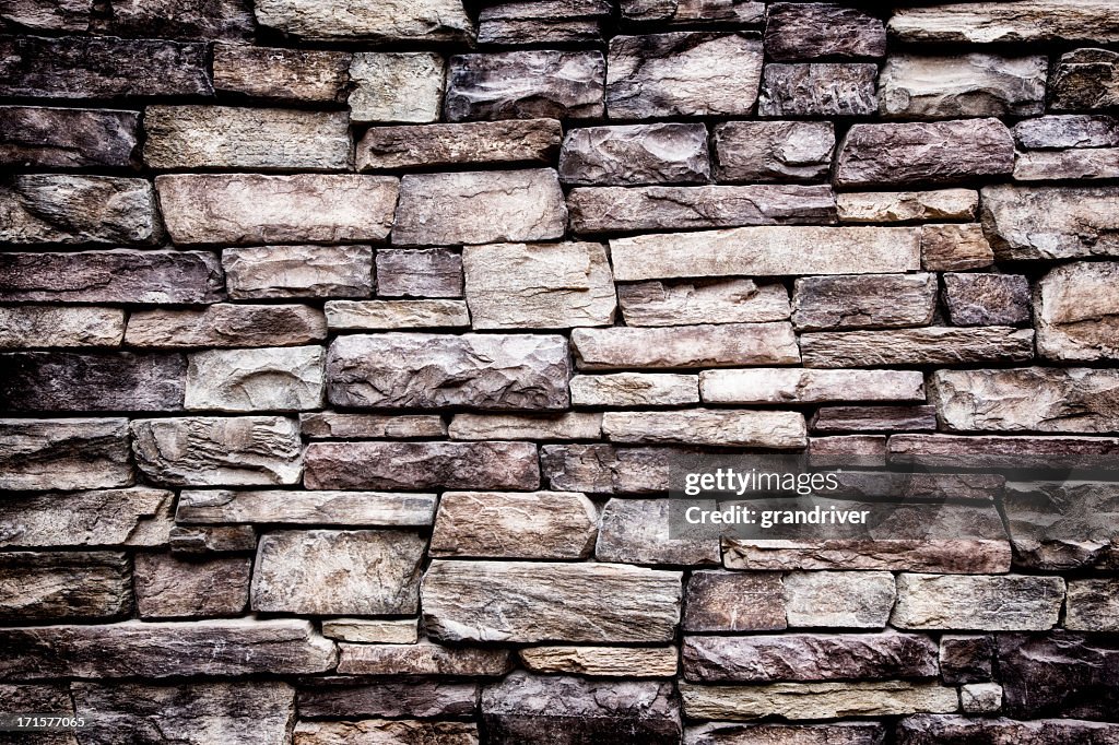 Cut Stone Rock Wall