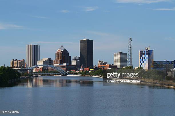 rochester new york cityscape skyline - rochester stock pictures, royalty-free photos & images