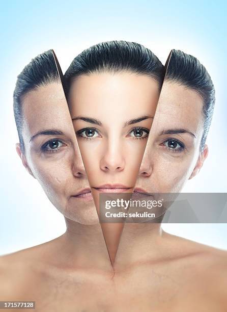 inside beauty - schizophrenia stock pictures, royalty-free photos & images