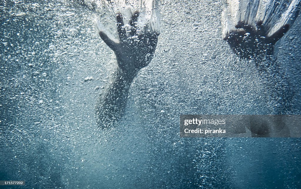 Hände Unterwasser