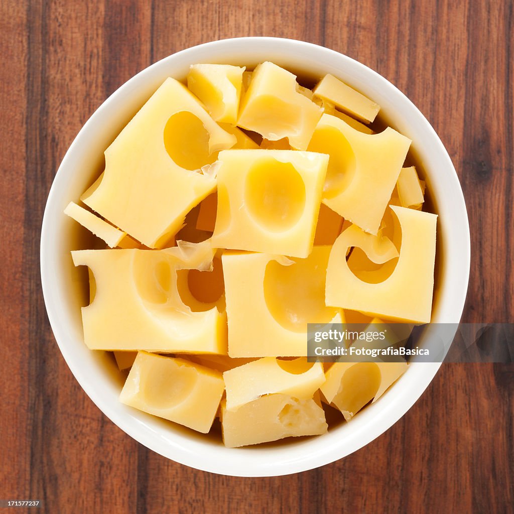 Diced gruyere