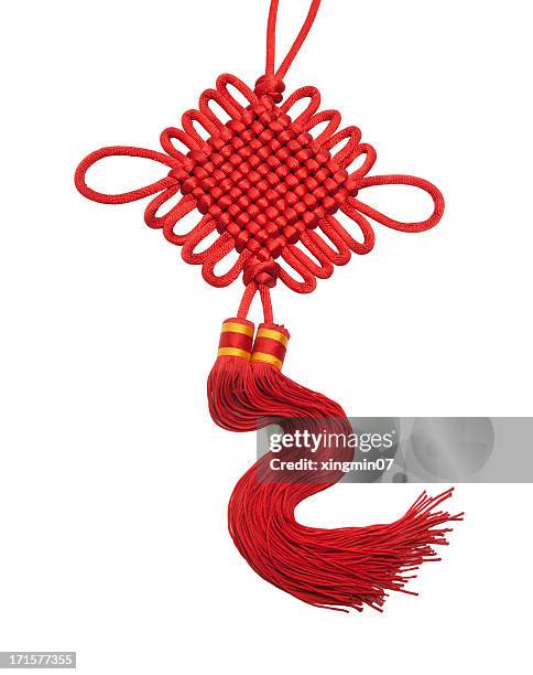 chinese knot - lucky knot stock pictures, royalty-free photos & images