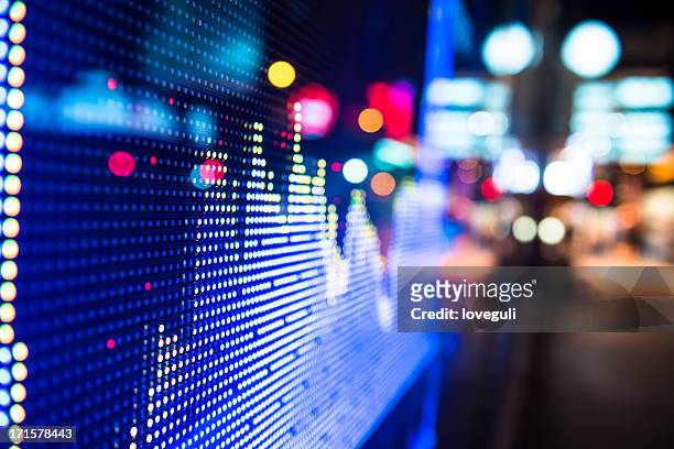 digital stock market chart display - stock market screen 個照片及圖片檔