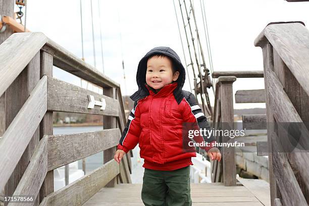 baby's winter - boston winter stock pictures, royalty-free photos & images