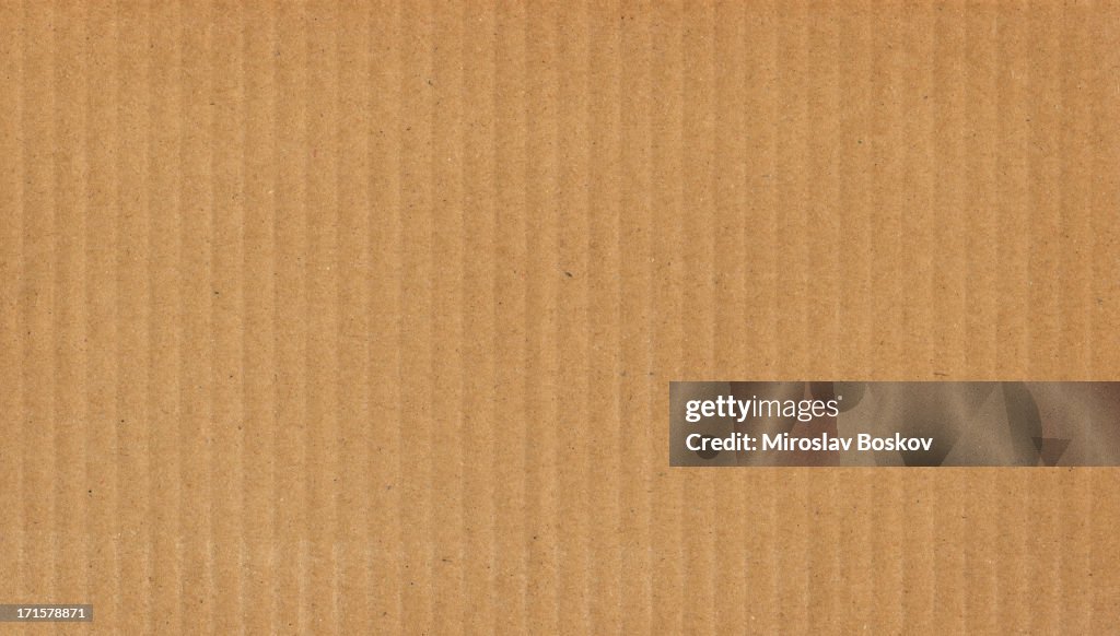High Resolution Cardboard Brown Corrugated Texture