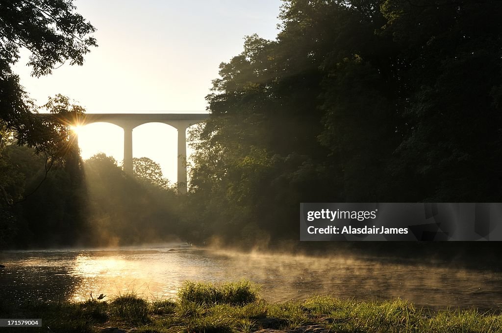 El río Dee en Pontcysyllte