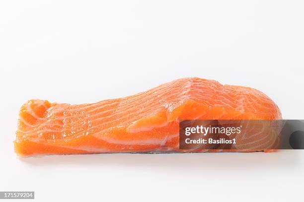 salmon fillet - salmon steak stock pictures, royalty-free photos & images