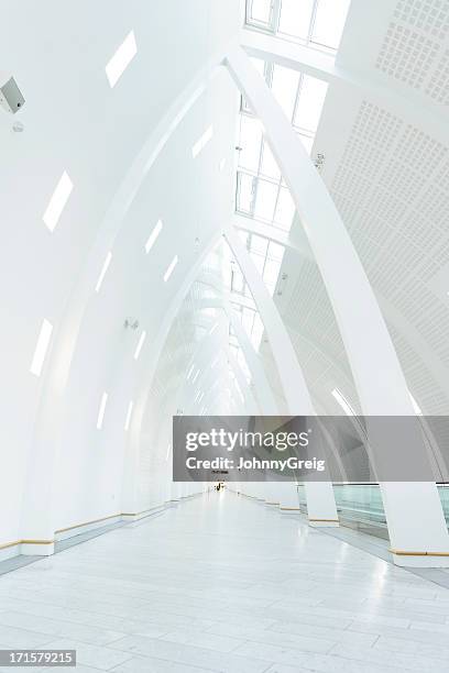 modern airport architecture - danish architecture stock pictures, royalty-free photos & images