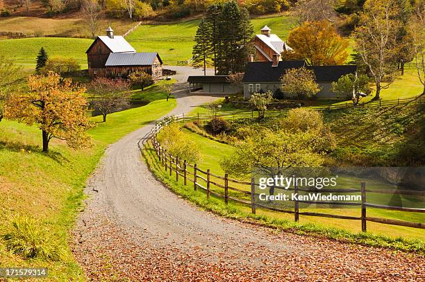 vermont homestead - woodstock stockfoto's en -beelden