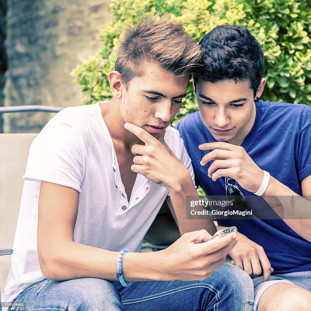 Teenage Boys Interested in Multimedia Content on a Smartphone