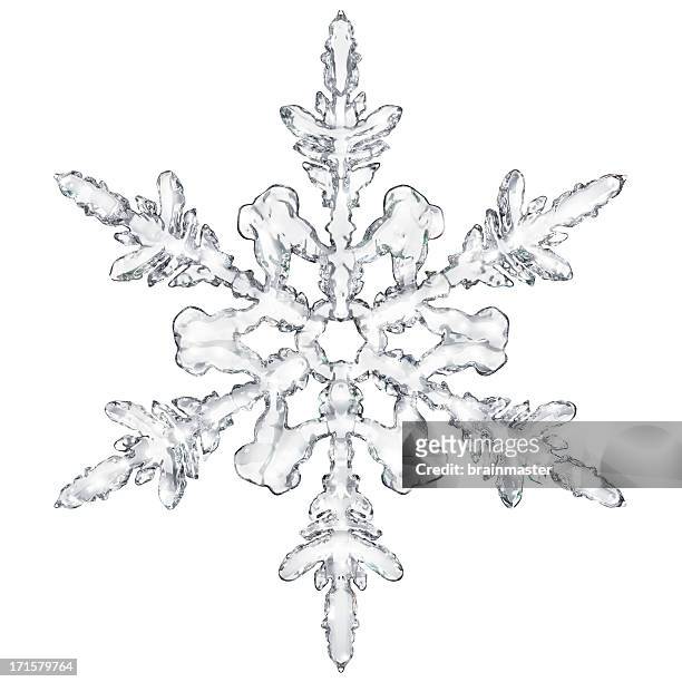 fiocco di neve - snowflake foto e immagini stock
