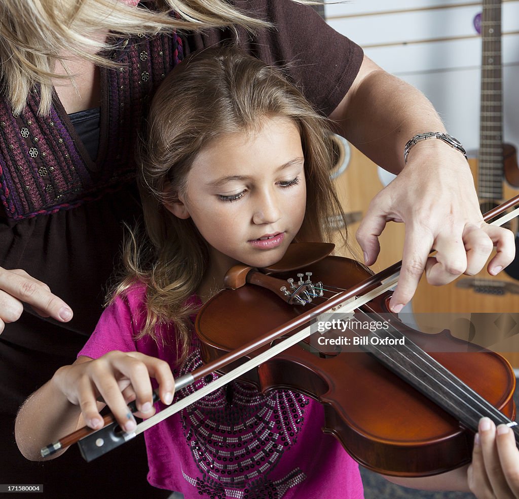 Jouant du violon