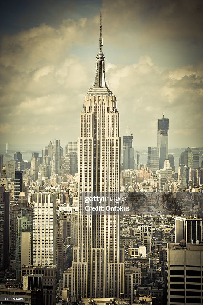 Empire State Building and Manhattan Cityscape, New York City, Usa