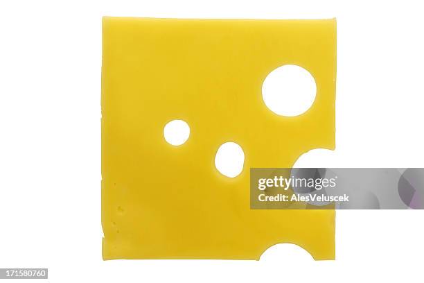 slice of cheese - wedge stockfoto's en -beelden