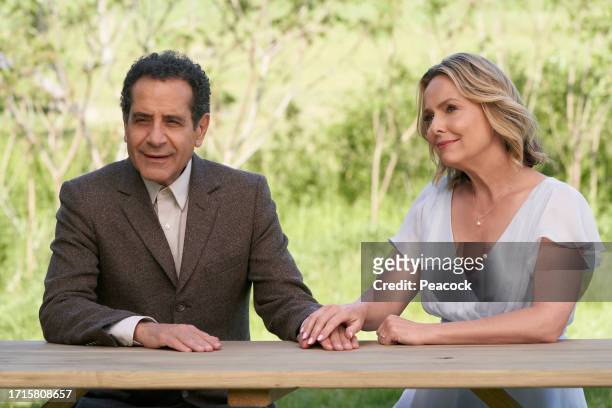 Pictured: Tony Shalhoub as Adrian Monk, Melora Hardin as Trudy --