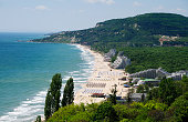 View of Albena resort near Varna, Bulgaria