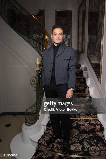 Rami Malek attends the Miu Miu Dinner Party at Laurent as part of the Paris Fashion Week Womenswear S/S 2024 on October 03, 2023 in Paris, France.