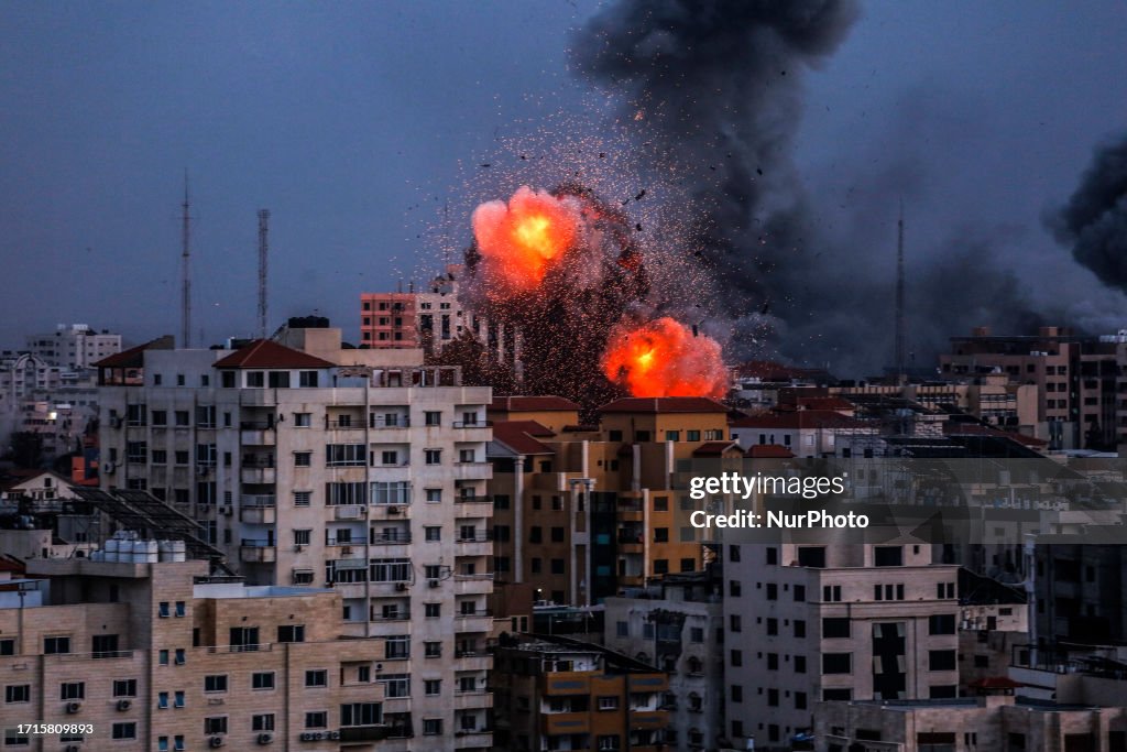 Aftermath Of Israeli Air Strikes In Gaza