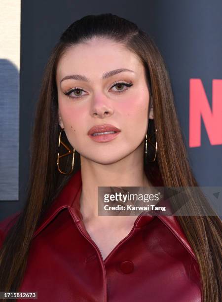 Nicola Peltz attends the Netflix 'Beckham' UK Premiere at The Curzon Mayfair on October 03, 2023 in London, England.
