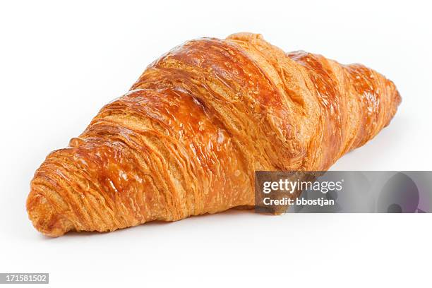 croissant - croissant white background imagens e fotografias de stock