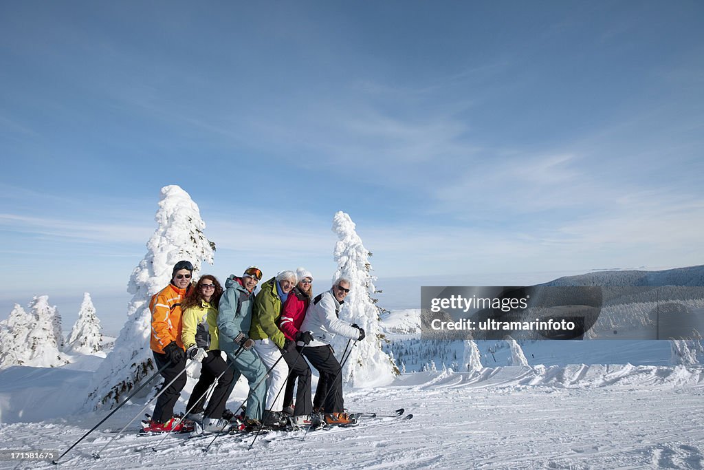 Feliz skiers