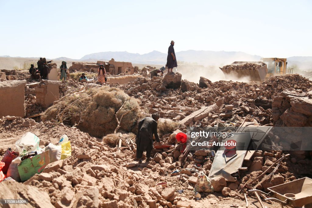 Aftermath of the earthquake in Afghanistan