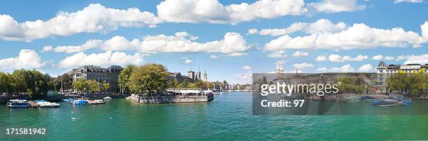 zurich panorama. - lake zurich stock pictures, royalty-free photos & images