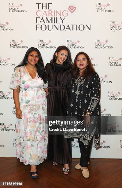 Nila Varman, Aaliya Malik and Dr. Ayesha Kareem attend Annabel's and The Caring Family Foundation's celebration of International Day Of The Girl with...