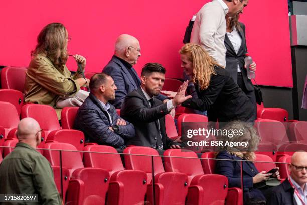 Klaas Jan Huntelaar of Ajax during the Dutch Eredivisie match between Ajax and AZ at Johan Cruijff ArenA on October 8, 2023 in Amsterdam, Netherlands.
