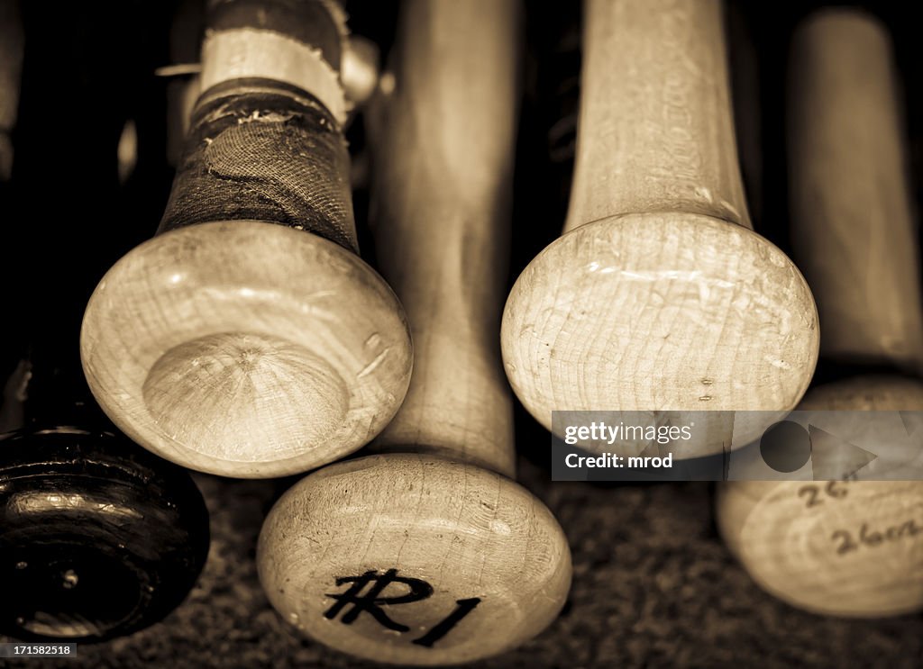 Alte Baseball-schläger anzeigen