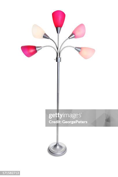 colorful floor lamp - floor lamp stock pictures, royalty-free photos & images