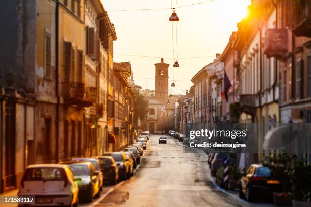 streets in the city of cremona, italy - cremona stock pictures, royalty-free photos & images