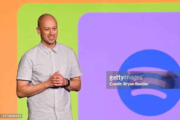 Alex Norström, Co-President, Chief Business Officer, Spotify, at The Future of Audiobooks Event with Spotify 2023 on October 03, 2023 in New York...
