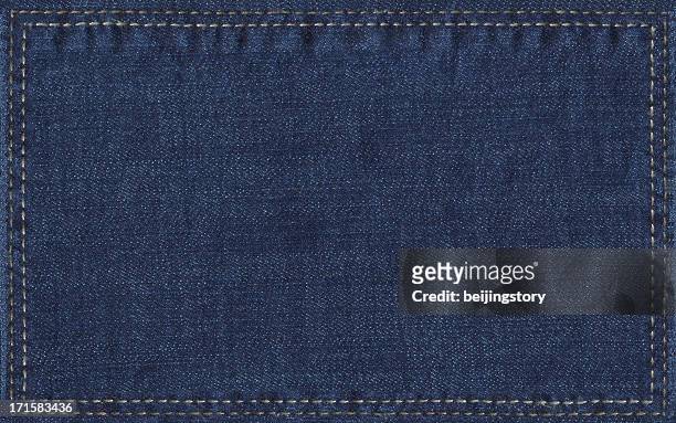 denim label - jeans stockfoto's en -beelden
