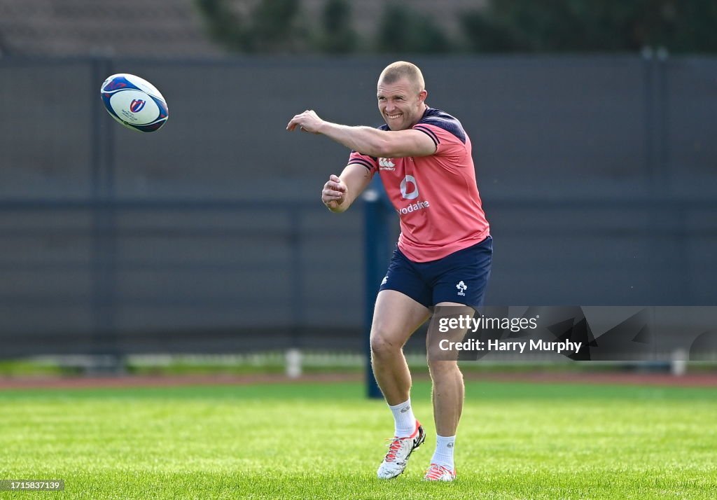 Keith Rix Rugby Paris , France - 10 October 2023; Keith Earls during an Ireland rugby ...
