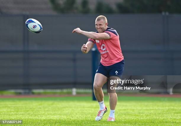Paris , France - 10 October 2023; Keith Earls during an Ireland rugby squad training session at Stade Omnisports des Fauvettes in Domont, France.