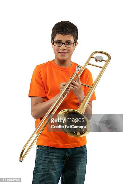 musical instruments - trombone stock pictures, royalty-free photos & images