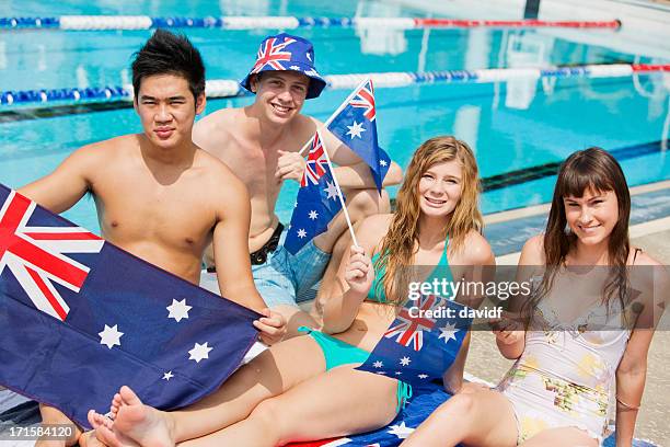 australia día celebración - día de australia fotografías e imágenes de stock