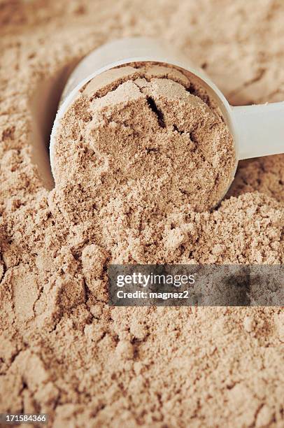 cioccolato proteine in polvere - powder foto e immagini stock