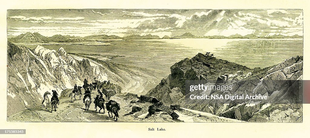 Great Salt Lake, Utah | Historic American Illustrations