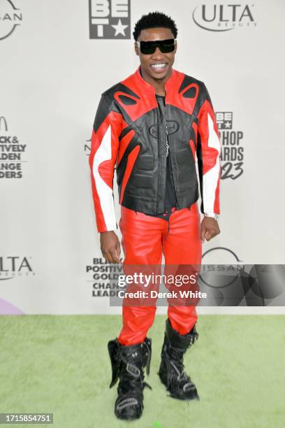 Rob49 attends the BET Hip Hop Awards 2023 at Cobb Energy Performing Arts Center on October 03, 2023 in Atlanta, Georgia.
