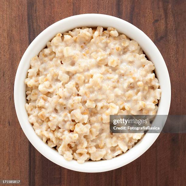 oatmeal - rolled oats stock-fotos und bilder