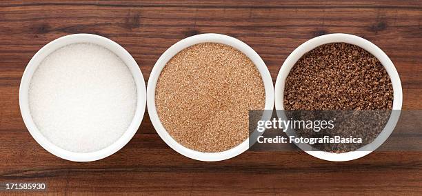 sugar sorten - zucker stock-fotos und bilder