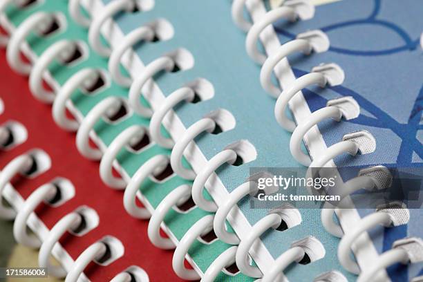 ringbinders - bloco espiral imagens e fotografias de stock