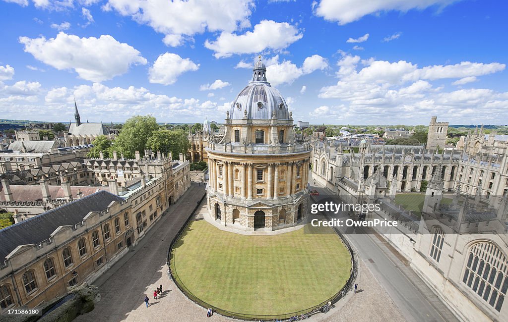 Sunny day at Radcliffe Camera, in Oxford UK