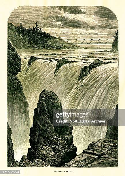 Great Falls Of The Passaic River New Jersey, Stockfoto