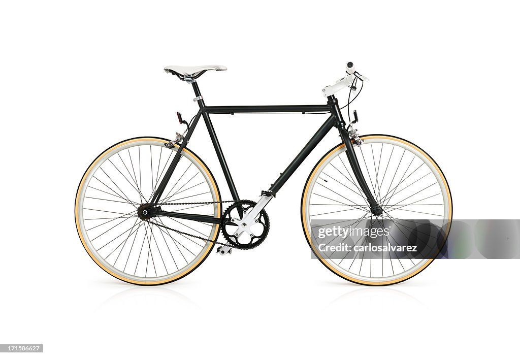 Fahrrad mit durchgehender Clipping Path