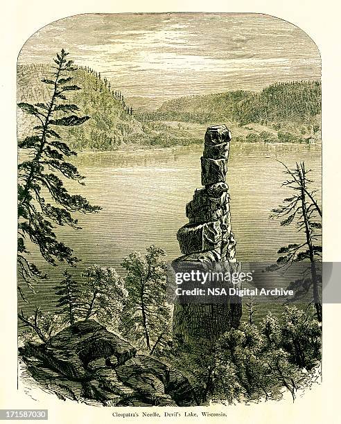 Devils Lake Wisconsin High-Res Vector Graphic